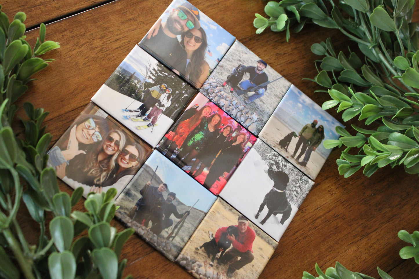 9 - 2"x 2" Custom Photo Magnets